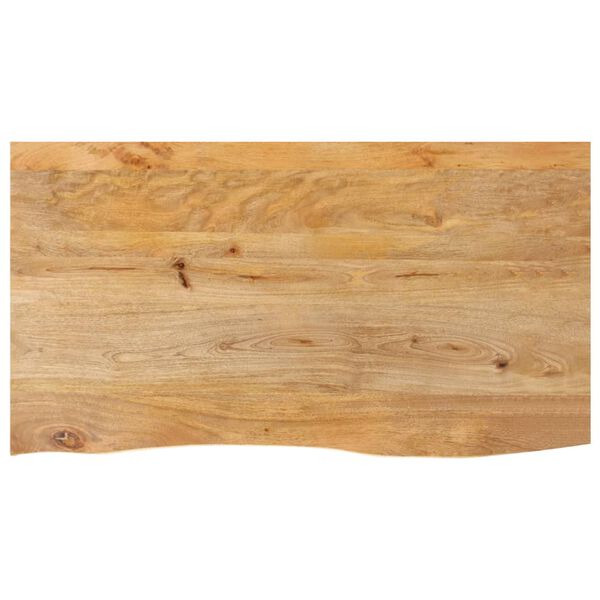 vidaXL Επιφάνεια Τραπεζιού 120x60x2,5 εκ. Live Edge Μασίφ Ξύλο Μάνγκο