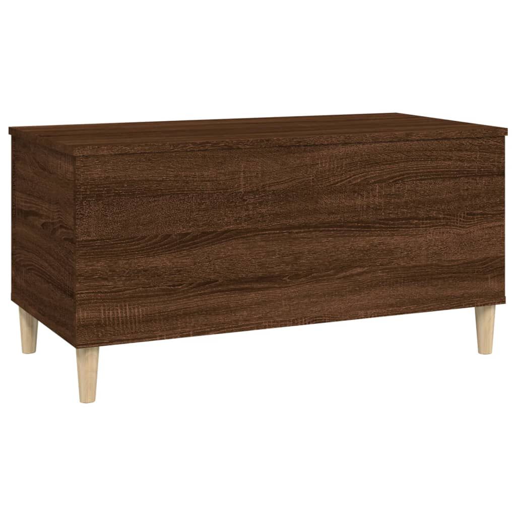 vidaXL Τραπεζάκι Σαλονιού Καφέ Δρυς 90x44,5x45 εκ. Επεξεργασμένο Ξύλο
