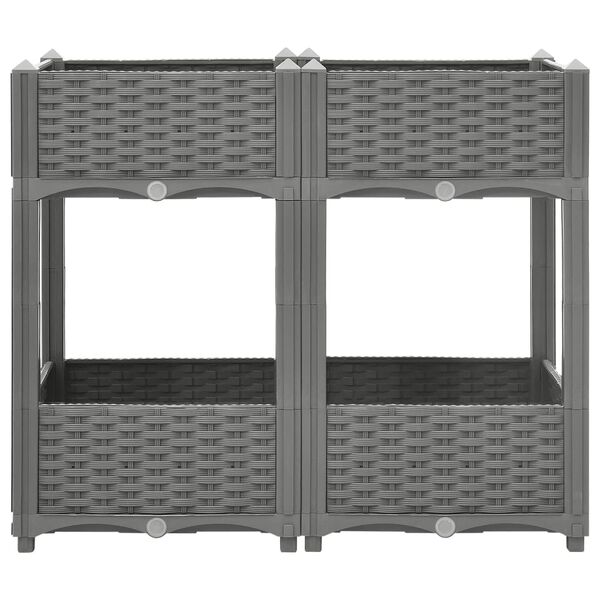 vidaXL Ζαρντινιέρα 80 x 40 x 71 εκ. από Πολυπροπυλένιο