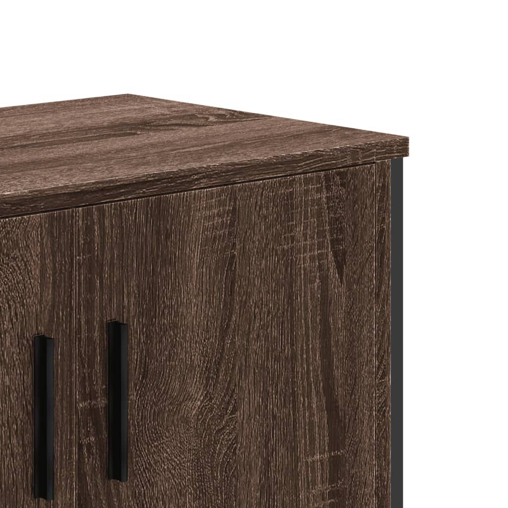 vidaXL Έπιπλο Τηλεόρασης Καπνιστή Δρυς 122x34x41εκ. Επεξεργασμένο Ξύλο