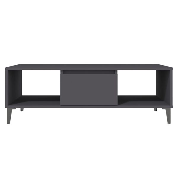 vidaXL Τραπεζάκι Σαλονιού Γκρι 103,5 x 60 x 35 εκ. από Επεξ. Ξύλο