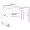 vidaXL Τραπεζαρία Sonoma Δρυς 120 x 60 x 76 εκ. από Επεξ. Ξύλο