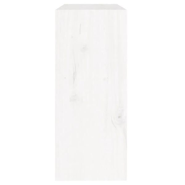 vidaXL Βιβλιοθήκη/Διαχωρ. Χώρου Λευκό 60x30x71,5 εκ. Μασίφ Ξύλο Πεύκου