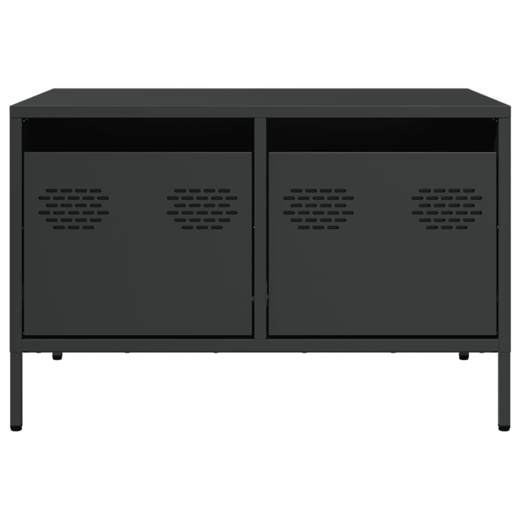 vidaXL Έπιπλο Τηλεόρασης Μαύρο 68x50x43,5 εκ. Χάλυβας Ψυχρής Έλασης