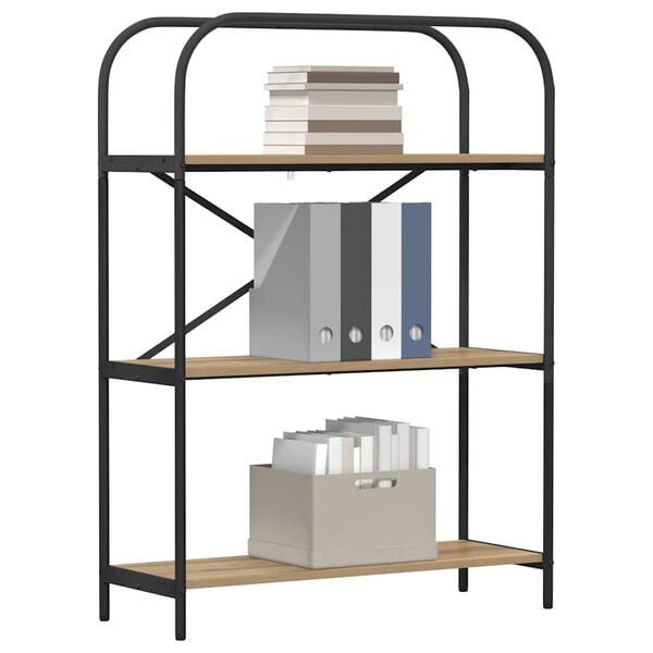 vidaXL &Rho;ά&phi;&iota; &Beta;&iota;&beta;&lambda;ί&omega;&nu; Artisan Oak 80 x 30 x 109 &epsilon;&kappa; &Epsilon;&pi;&epsilon;&xi;&epsilon;&rho;&gamma;&alpha;&sigma;&mu;έ&nu;&omicron; &xi;ύ&lambda;&omicron;