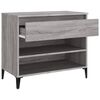 vidaXL Παπουτσοθήκη Γκρι Sonoma 70x36x60 εκ. από Επεξεργασμένο Ξύλο