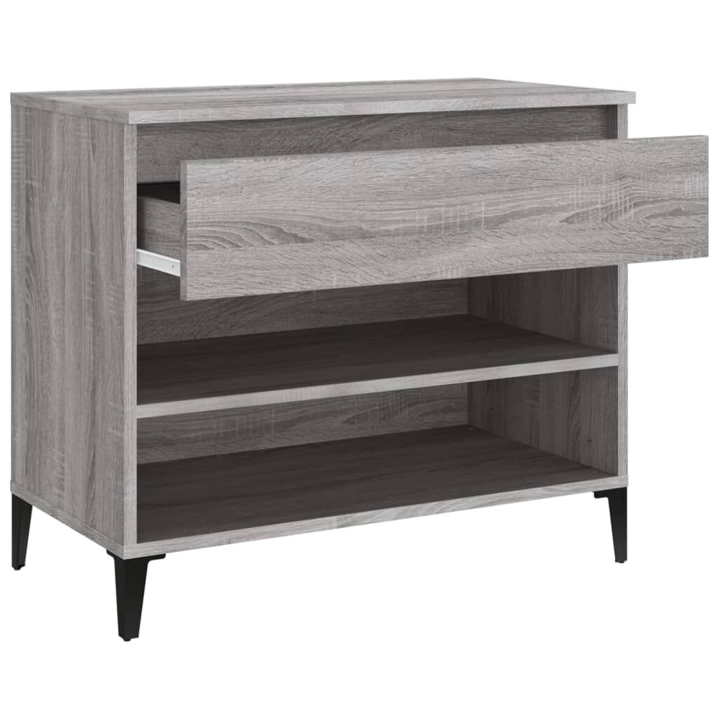 vidaXL Παπουτσοθήκη Γκρι Sonoma 70x36x60 εκ. από Επεξεργασμένο Ξύλο