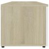 vidaXL Έπιπλο Τηλεόρασης Λευκό/Sonoma Δρυς 120x34x30 εκ. Επεξ. Ξύλο