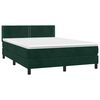 vidaXL &Kappa;&rho;&epsilon;&beta;ά&tau;&iota; Boxspring &mu;&epsilon; &Sigma;&tau;&rho;ώ&mu;&alpha; &Sigma;&kappa;&omicron;ύ&rho;&omicron; &Pi;&rho;ά&sigma;&iota;&nu;&omicron; 140x190&epsilon;&kappa;. &Beta;&epsilon;&lambda;&omicron;ύ&delta;&iota;&nu;&omicron;