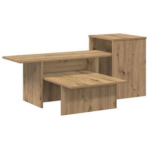 vidaXL &Tau;&rho;&alpha;&pi;έ&zeta;&iota; &kappa;&omicron;&nu;&sigma;ό&lambda;&alpha;&sigmaf; Artisan Oak 91,5 x 35 x 38,5 &epsilon;&kappa;