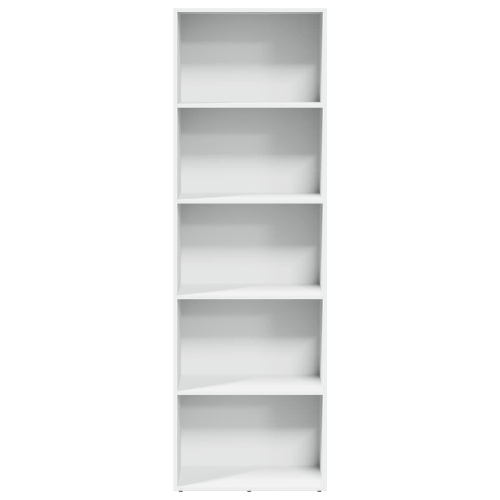 vidaXL Βιβλιοθήκη Λευκή 60x30x189 εκ. από Επεξεργασμένο Ξύλο