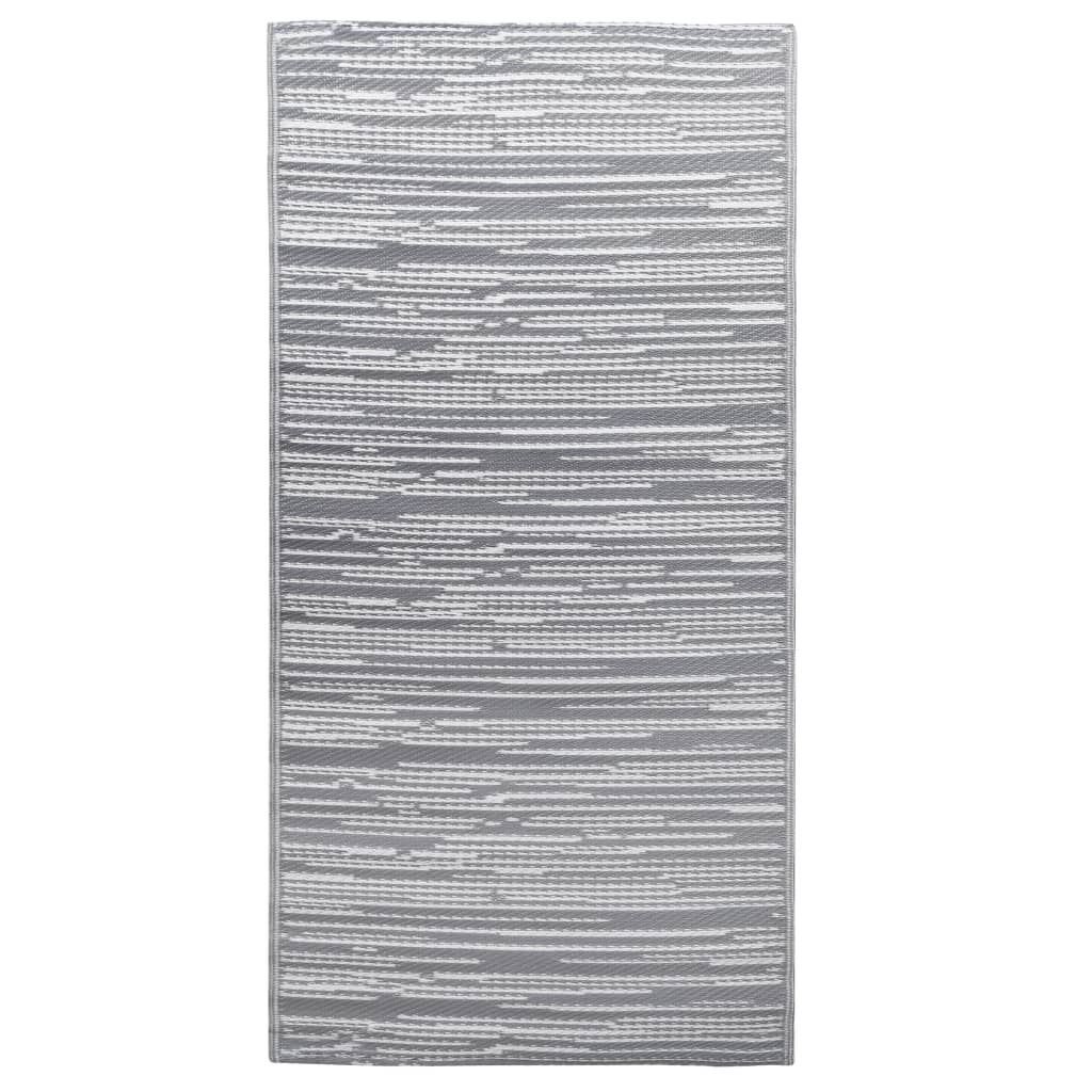vidaXL Χαλί εξωτερικού χώρου ARAKIL Γκρι 160x230 cm PP