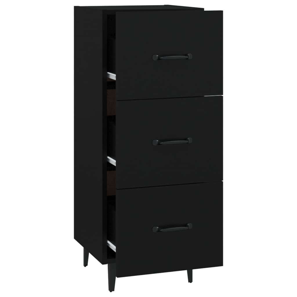 vidaXL Ντουλάπι Μαύρο 34,5 x 34 x 90 εκ. από Επεξεργασμένο Ξύλο
