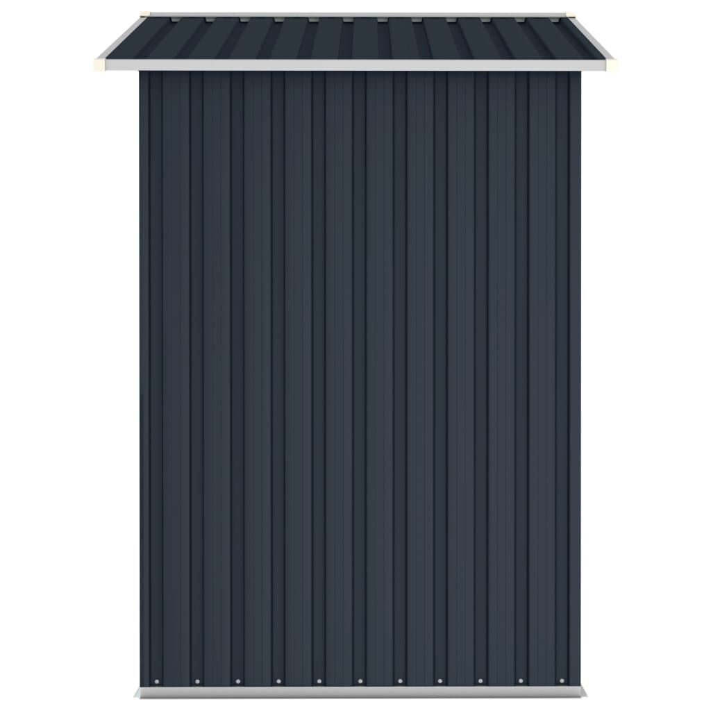 vidaXL Αποθήκη Κήπου Ανθρακί 205 x 129 x 183 εκ. Γαλβανισμένο Ατσάλι