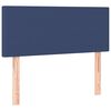 vidaXL Κρεβάτι Boxspring με Στρώμα Μπλε 100 x 200 εκ. Υφασμάτινο