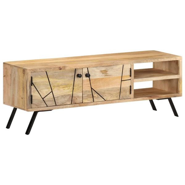 vidaXL Έπιπλο Τηλεόρασης 110 x 30 x 40 εκ. από Μασίφ Ξύλο Μάνγκο