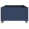 vidaXL Ζαρντινιέρα Κήπου με Πόδια Μπλε Γκρι 150x80x54 εκ. Πολυπροπυλένιο
