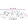vidaXL Επιφάνεια Τραπεζιού Στρογγυλή Ø60x2 εκ. Μασίφ Ξύλο Ακακίας