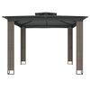 vidaXL Κιόσκι με Διπλή Οροφή Ανθρακί 2,94x2,94 μ. Ατσάλινο