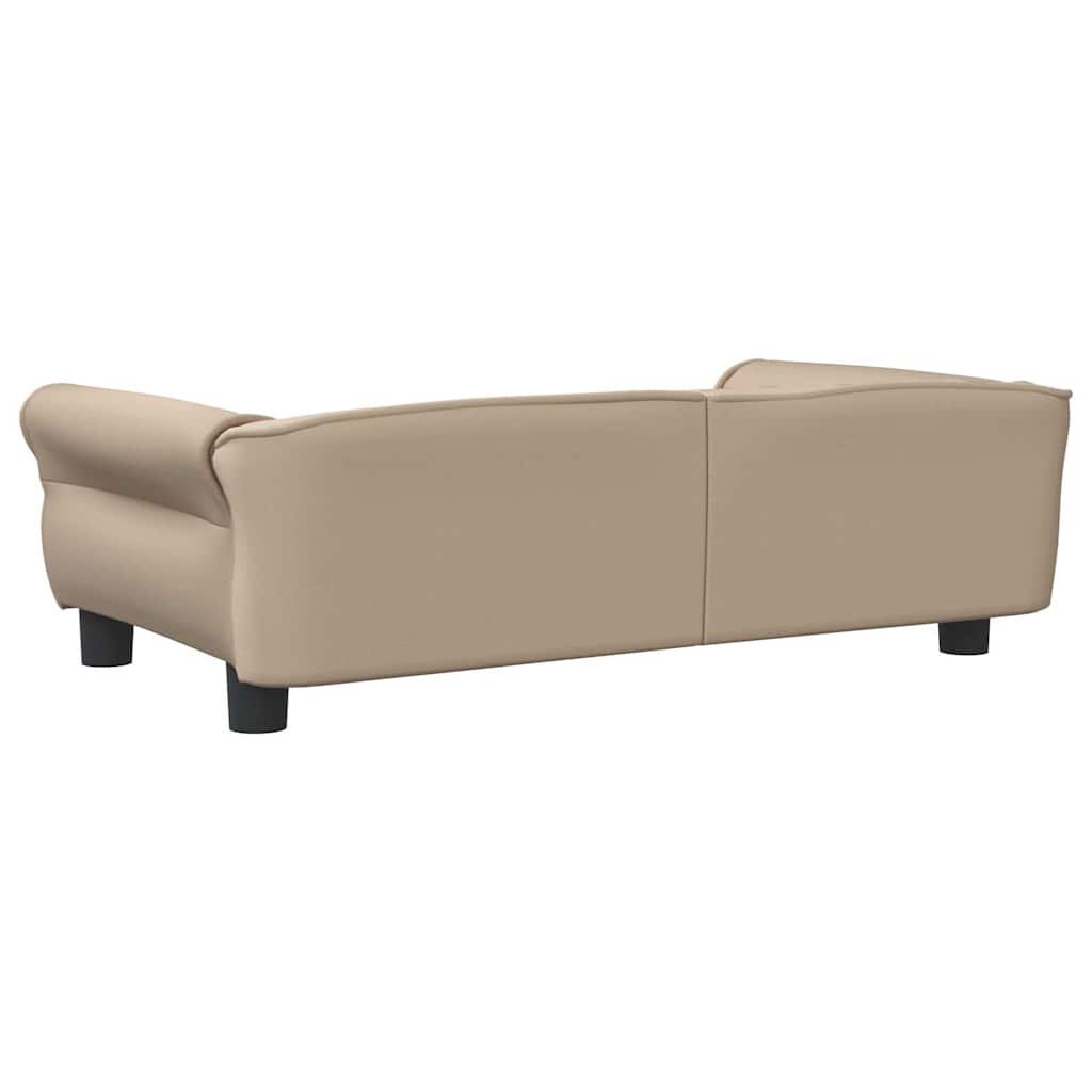 vidaXL Κρεβάτι Σκύλου Καπουτσίνο 95 x 55 x 30 εκ. Βελούδινο