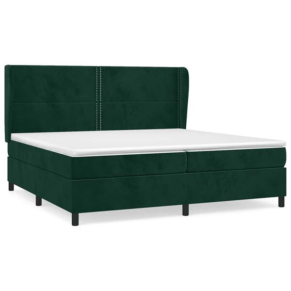 vidaXL &Kappa;&rho;&epsilon;&beta;ά&tau;&iota; Boxspring &mu;&epsilon; &Sigma;&tau;&rho;ώ&mu;&alpha; &Sigma;&kappa;&omicron;ύ&rho;&omicron; &Pi;&rho;ά&sigma;&iota;&nu;&omicron; 200x200&epsilon;&kappa;. &Beta;&epsilon;&lambda;&omicron;ύ&delta;&iota;&nu;&omicron;