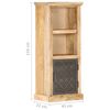 vidaXL Ντουλάπι με Πόρτα 45x32x110 εκ. Μασίφ Ξύλο Μάνγκο