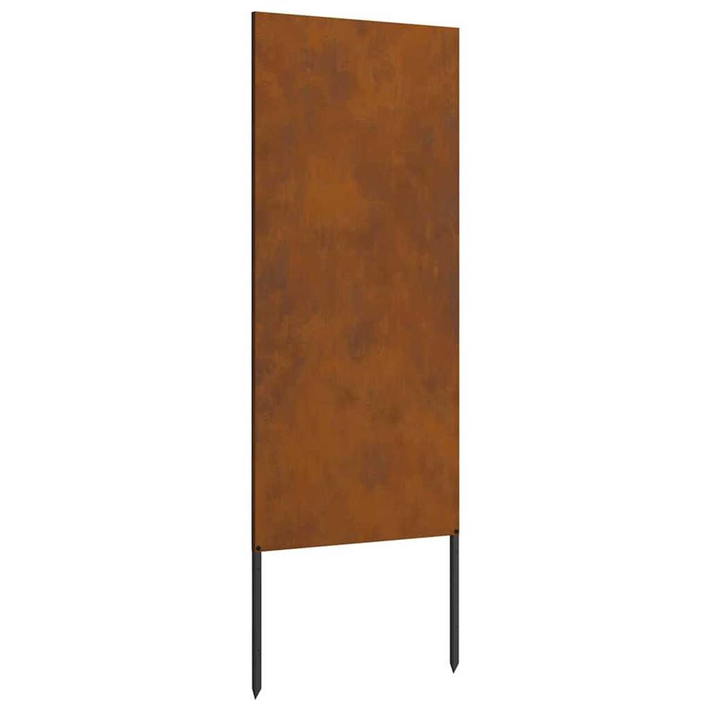 vidaXL Διακοσμητική Πλάκα Κήπου Άλλο Σκ rusty 50 x 140 cm