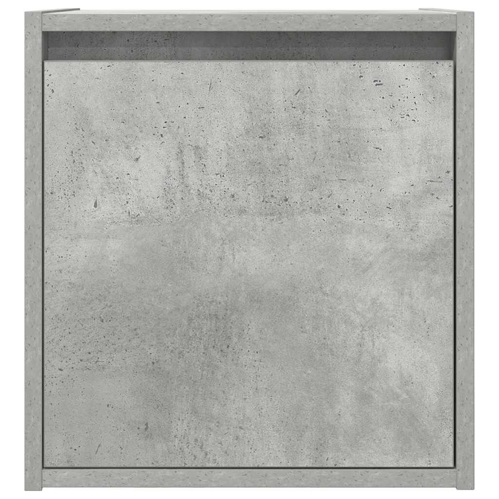 vidaXL Κομοδίνο Επιτοίχιο Γκρι Σκυροδέματος 38x34x40 εκ.