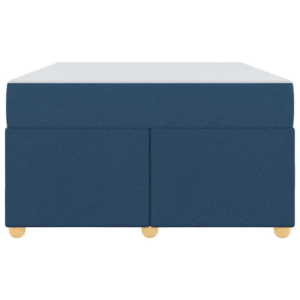 vidaXL Σκελετός Κρεβατιού με στρώμα Μπλε 120 x 200 cm ύφασμα