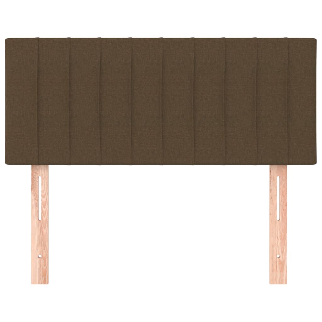 vidaXL Κεφαλάρι Κρεβατιού Σκούρο Καφέ 100x5x78/88 εκ. Υφασμάτινο