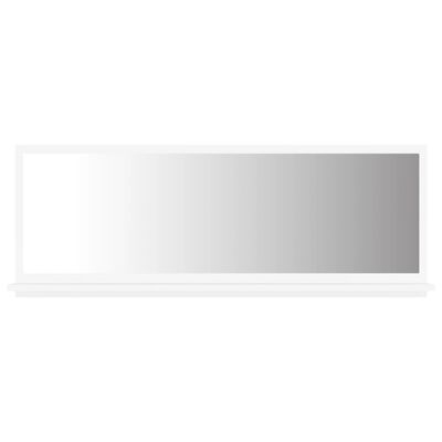 vidaXL Καθρέφτης Μπάνιου Λευκός 100 x 10,5 x 37 εκ. Μοριοσανίδα