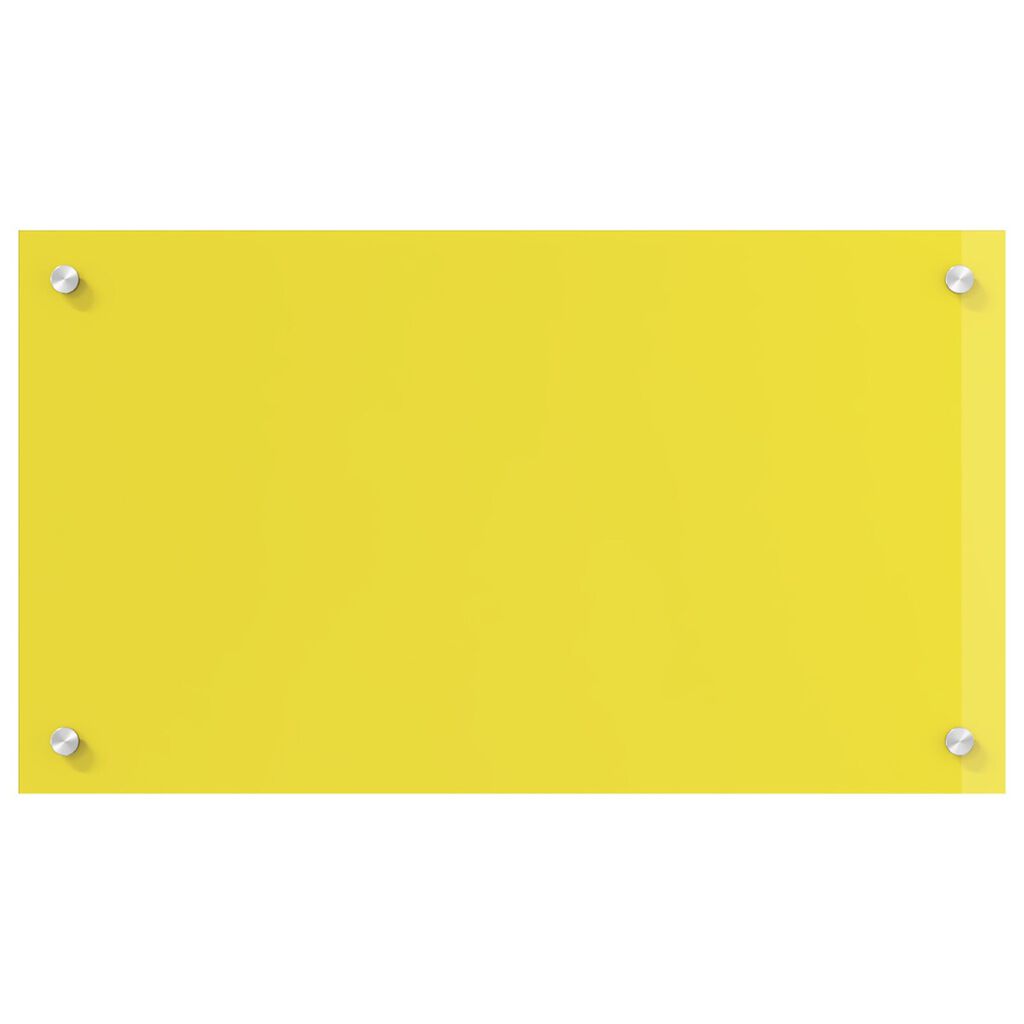vidaXL Κίτρινο Πλακάκι Κουζίνας 70x40x0,6 cm από Σκληρυμένο Γυαλί
