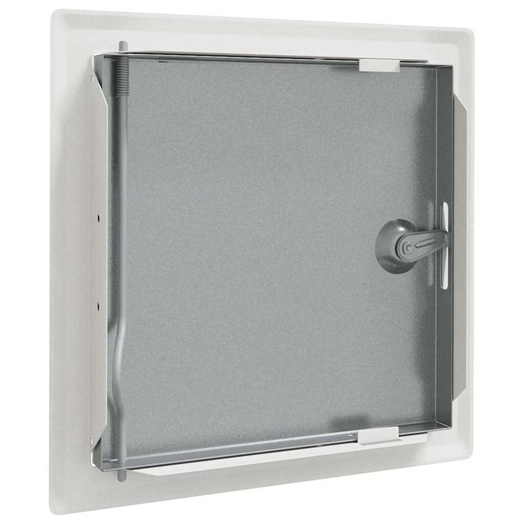 vidaXL Πάνελ Πρόσβασης 2 pcs Λευκό 20 x 20 cm Ατσάλι