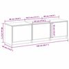 vidaXL Έπιπλο Τηλεόρασης με συρτάρι Μαύρη δρυς 140 x 34 x 40 εκ