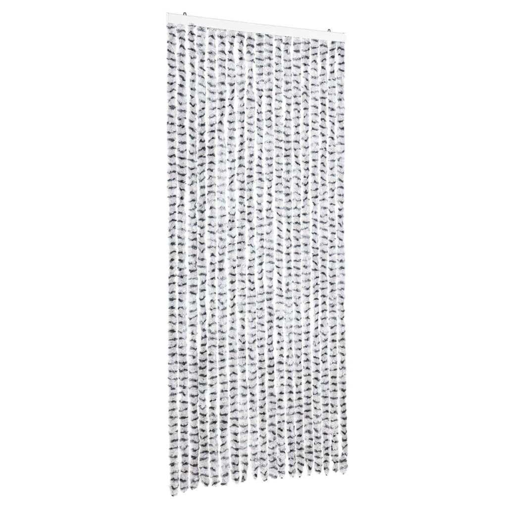 vidaXL Σήτα Εντόμων Ανοιχτό Γκρι / Σκούρο Γκρι 56 x 200 εκ. από Σενίλ