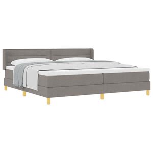 vidaXL &Kappa;&rho;&epsilon;&beta;ά&tau;&iota; &mu;&epsilon; &epsilon;&lambda;&alpha;&tau;ή&rho;&iota;&alpha; &mu;&epsilon; &sigma;&tau;&rho;ώ&mu;&alpha; Taupe 200 x 200 cm &Pi;&omicron;&lambda;&upsilon;&epsilon;&sigma;&tau;έ&rho;&alpha;&sigmaf;