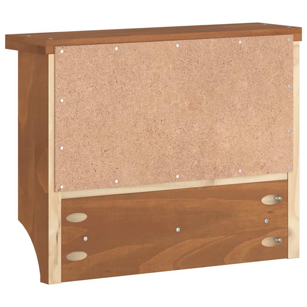 vidaXL Επίτοιχη κρεμάστρα παλτών SANDNES 45x12x35 εκ.Πεύκο μασίφ ξύλο