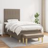 vidaXL &Kappa;&rho;&epsilon;&beta;ά&tau;&iota; Boxspring &mu;&epsilon; &Sigma;&tau;&rho;ώ&mu;&alpha; Taupe 80x200 &epsilon;&kappa;. &Upsilon;&phi;&alpha;&sigma;&mu;ά&tau;&iota;&nu;&omicron;