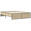 vidaXL Πλαίσιο Κρεβατιού Sonoma Δρυς 160x200 εκ. Επεξ. Ξύλο & Μέταλλο