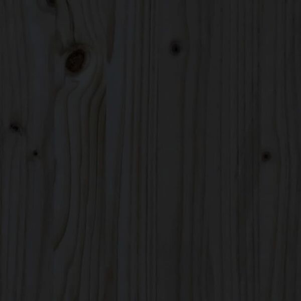 vidaXL Πάγκος Εργασίας Μαύρος 140x50x80 εκ. από Μασίφ Ξύλο Πεύκου