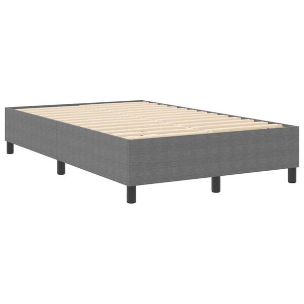 vidaXL Κρεβάτι με ελατήρια Ανοιχτό γκρι 120 x 200 cm Βελούδο