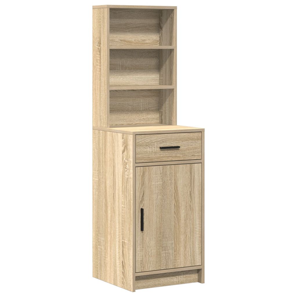 Σετ από Dressing Table 2 Τεμαχίων vidaXL με LED σε Σομόνα Δρυς