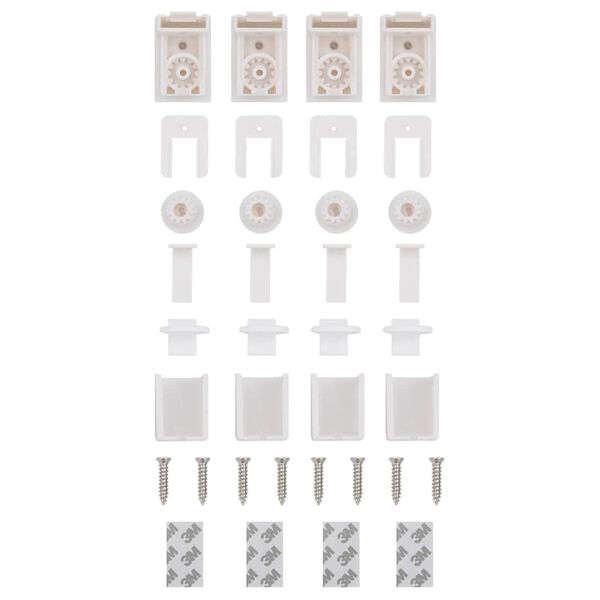 vidaXL Πλισέ περσίδα Μαύρο 95x100 cm Πλάτος υφάσματος 94,4 cm