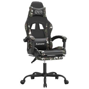 vidaXL &Kappa;&alpha;&rho;έ&kappa;&lambda;&alpha; Gaming &Mu;&alpha;&sigma;ά&zeta; &Upsilon;&pi;&omicron;&pi;ό&delta;&iota;&omicron; &Mu;&alpha;ύ&rho;&omicron;/&Pi;&alpha;&rho;&alpha;&lambda;&lambda;&alpha;&gamma;ή &Sigma;&upsilon;&nu;&theta;&epsilon;&tau;&iota;&kappa;ό &Delta;έ&rho;&mu;&alpha;