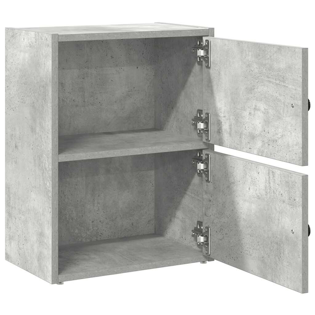 vidaXL Βιβλιοθήκη Γκρι Σκυροδέματος 40x24x52 εκ. Επεξεργ. Ξύλο