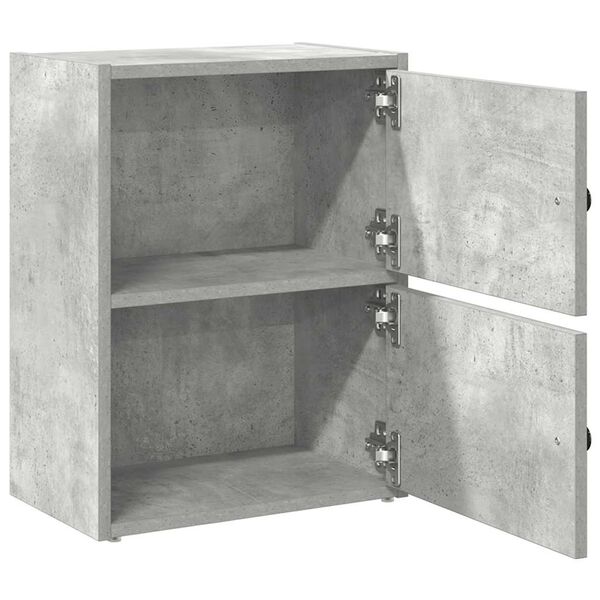 vidaXL Βιβλιοθήκη Γκρι Σκυροδέματος 40x24x52 εκ. Επεξεργ. Ξύλο