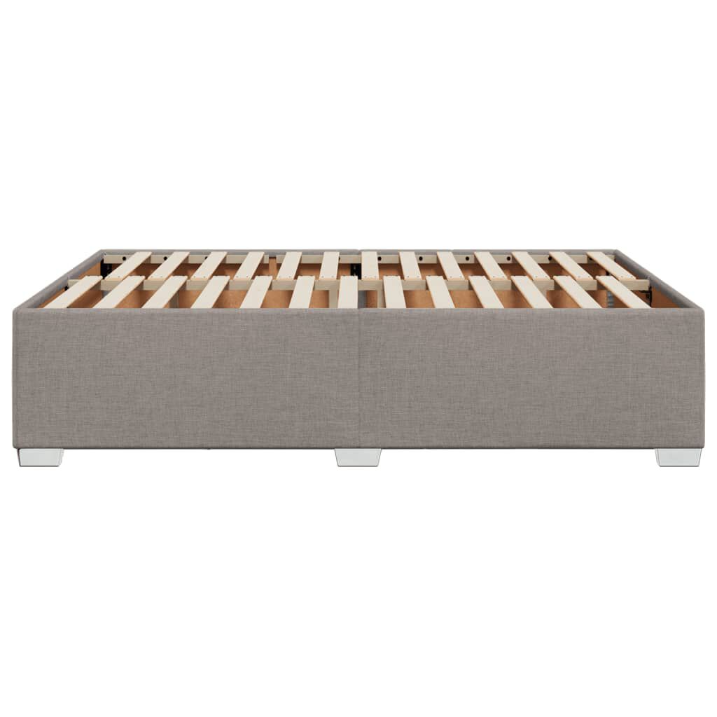 vidaXL Σκελετός Κρεβατιού Χωρίς Στρώμα Taupe 140x200 εκ. Υφασμάτινο