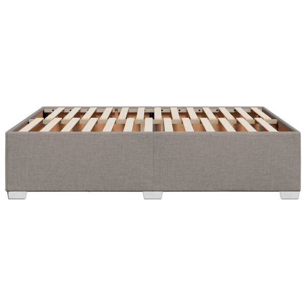vidaXL Σκελετός Κρεβατιού Χωρίς Στρώμα Taupe 140x200 εκ. Υφασμάτινο