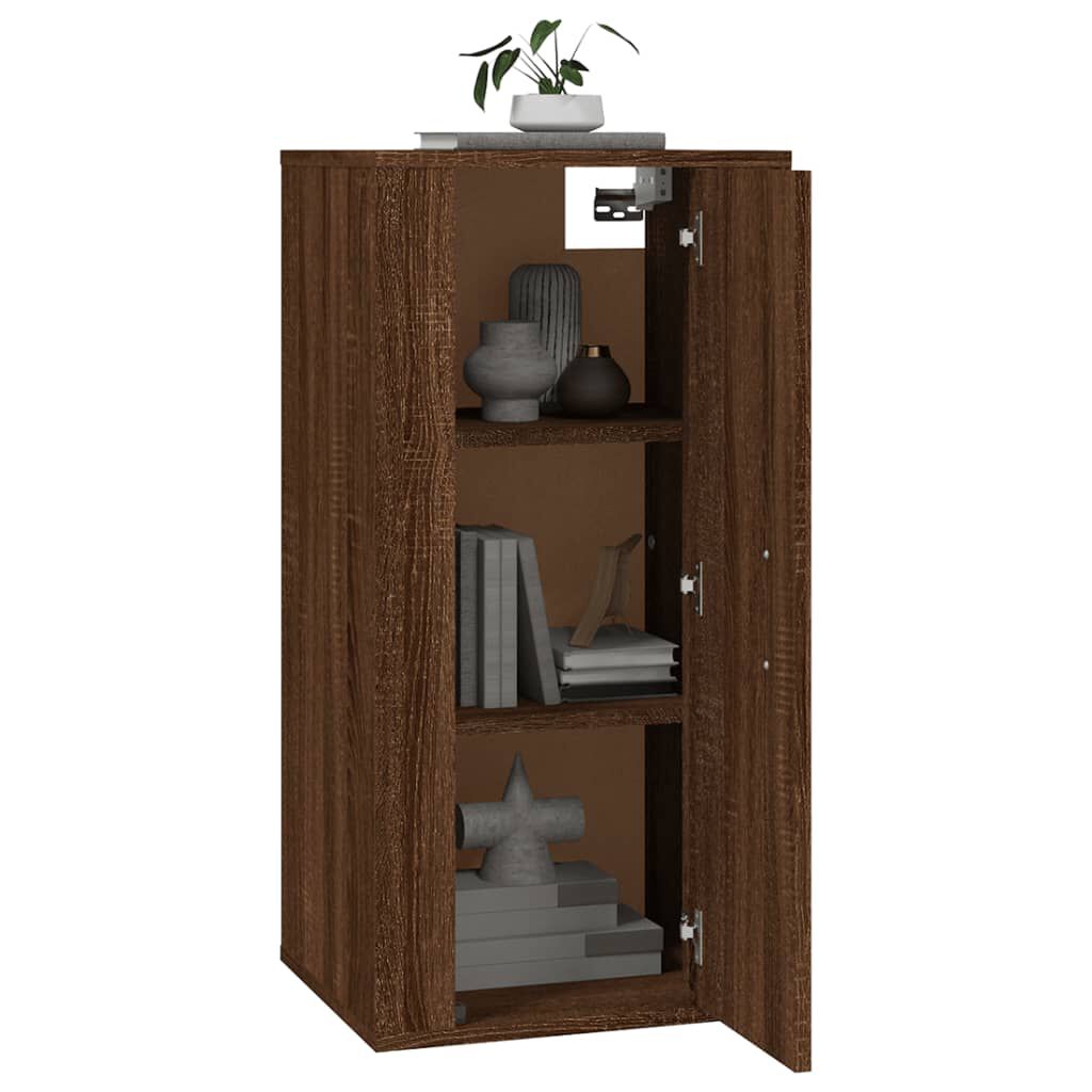 vidaXL Έπιπλο Τηλεόρασης Επιτοίχιο Καφέ Δρυς 40x34,5x80 εκ.