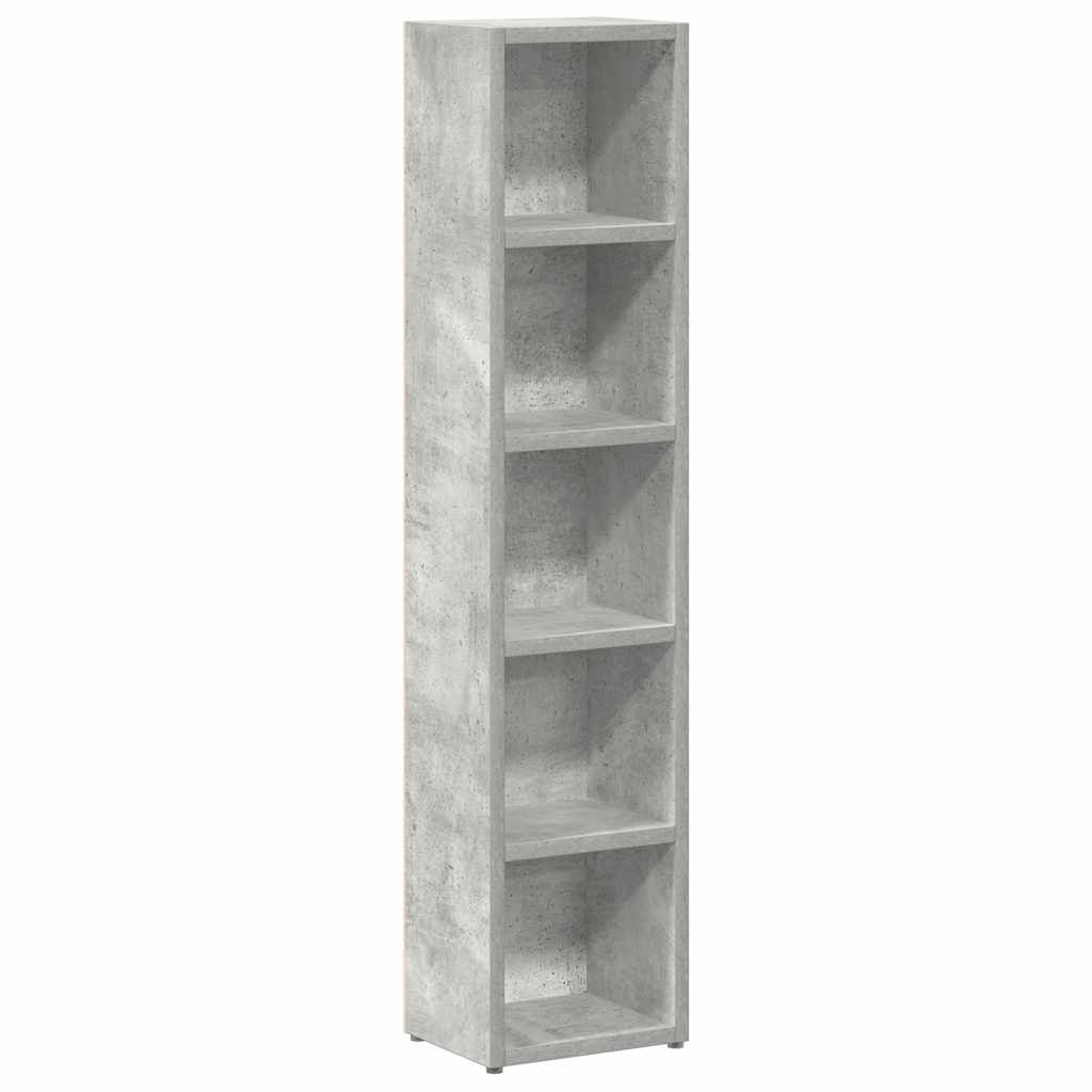 vidaXL Έπιπλα CD 2 τεμ. Γκρι Σκυροδέματος 21x16x93,5 εκ. Μοριοσανίδα